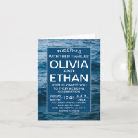 Mariage nautique moderne en bleu marine