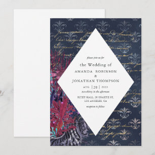 Invitation Mariage Nautique Vintage