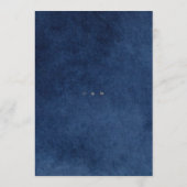Invitation Mariage naval bleu moderne (Dos)