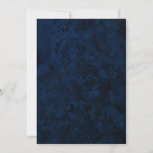 Invitation Mariage Navy, Bourgogne & Agate Doré (Dos)