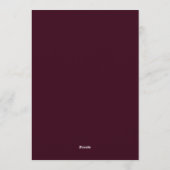 Invitation Mariage Navy Jeweled Bloom (Dos)