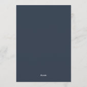 Invitation Mariage Navy Moody Bloom (Dos)