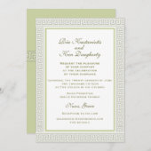 Invitation mariage naxos (Devant / Derrière)