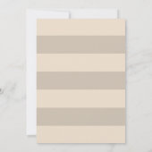 Invitation Mariage Neutre Beige Starfish Beach (Dos)