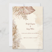 Invitation Mariage neutre Boho intemporel (Devant)