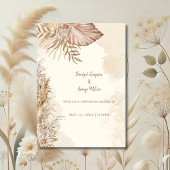 Invitation Mariage neutre Boho intemporel