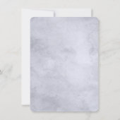 Invitation Mariage Nocturne Floral Argent (Dos)