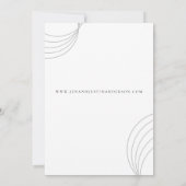 Invitation Mariage noir blanc du code QR (Dos)