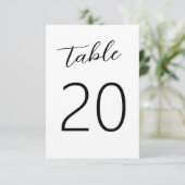 Invitation Mariage noir blanc écrit à la main et amusant Numé (Debout devant)