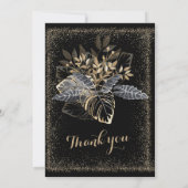 Invitation Mariage Noir Blanc Et Or (Dos)