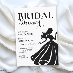 Invitation Mariage noir et blanc