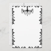 Invitation Mariage noir et blanc (Devant / Derrière)