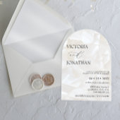 Invitation Mariage noir et blanc minimaliste moderne