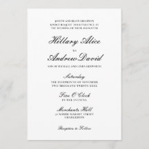 Mariage noir et blanc simple et élégant