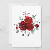 Invitation Mariage Noir et Rouge (Dos)
