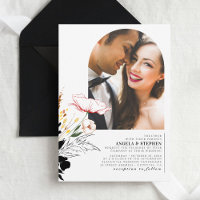 Mariage noir fleur sauvage Elegant Boho Photo