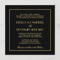 Mariage noir formel chic élégant décadent de Deco