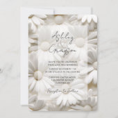 Invitation Mariage noir moderne minimaliste (Devant)