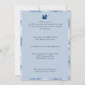 Invitation Mariage noir Tuxedos Boutonnière (Dos)