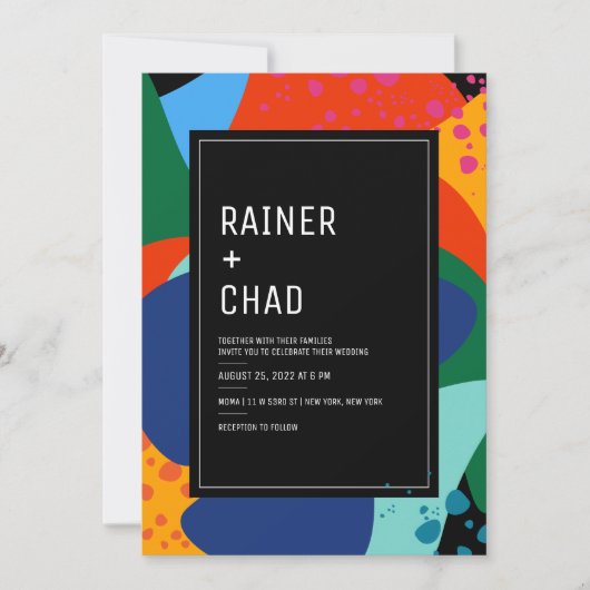 Invitation | Mariage | Nuit au musée (Devant)