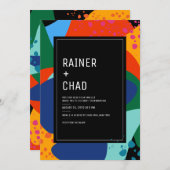 Invitation | Mariage | Nuit au musée (Devant / Derrière)