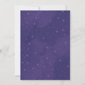 Invitation Mariage Nuit Étoilée Violette (Dos)