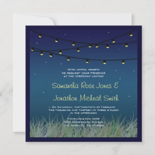 Invitation Mariage nuit sous les étoiles
