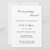 Invitation Mariage numérique Mariage moderne Mariage électron (Devant)
