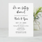 Invitation Mariage numérique Mariage moderne Mariage électron (Debout devant)