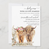 Invitation Mariage nuptial de Holy Cow Highland (Devant)