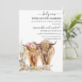 Invitation Mariage nuptial de Holy Cow Highland (Debout devant)