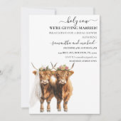 Invitation Mariage nuptial de Holy Cow Highland (Devant)