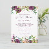 Invitation Mariage nuptiale douche bordeaux (Debout devant)