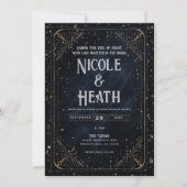 Invitation Mariage Obsidian Oracle Midnight Elegance (Devant)