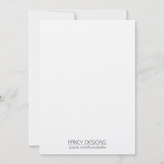 Invitation Mariage occidental (Dos)