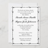 Invitation Mariage occidental (Devant)