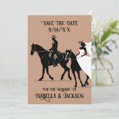 Invitation Mariage Occidental Enregistrer La Date (Debout devant)