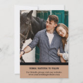 Invitation Mariage Occidental Enregistrer La Date (Dos)