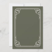 Invitation Mariage occidental rustique (Dos)