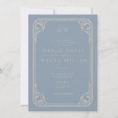 Invitation Mariage occidental rustique (Devant)