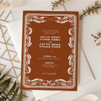 Mariage occidental rustique de style vintage