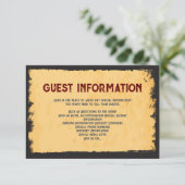 Invitation Mariage occidental rustique 🤠 Grunge Frame (Debout devant)