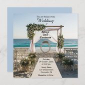 Invitation Mariage Ocean Beach Coast (Devant / Derrière)
