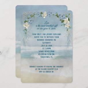 Invitation Mariage Ocean Seashore
