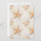 Invitation Mariage Ocean Starfish Beach (Dos)
