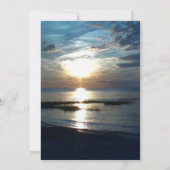 Invitation Mariage Ocean Sunset à Dusk (Dos)