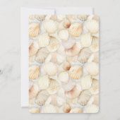 Invitation Mariage Ocean View Sea Shells (Dos)
