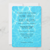 Invitation Mariage océanique tropical (Devant)