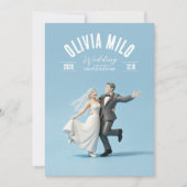 Invitation mariage oeuvre d'art mains chaudes (Devant)