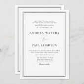 Invitation Mariage officiel (Devant / Derrière)
